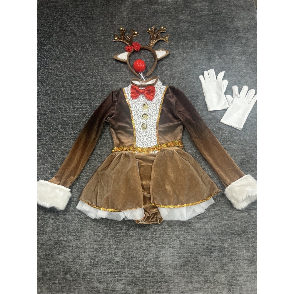 Weissman Ice skating dress Competition Figure Skating Baton Twirling Size XS